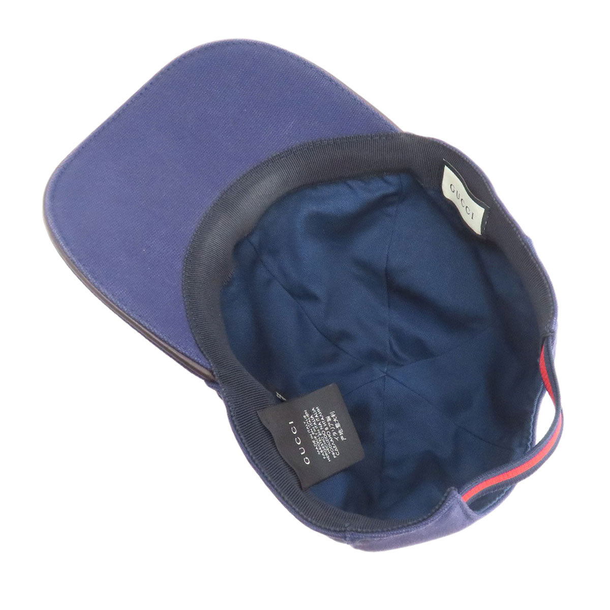 GUCCI グッチ ベースボールキャップ 帽子 コットン レディース 中古