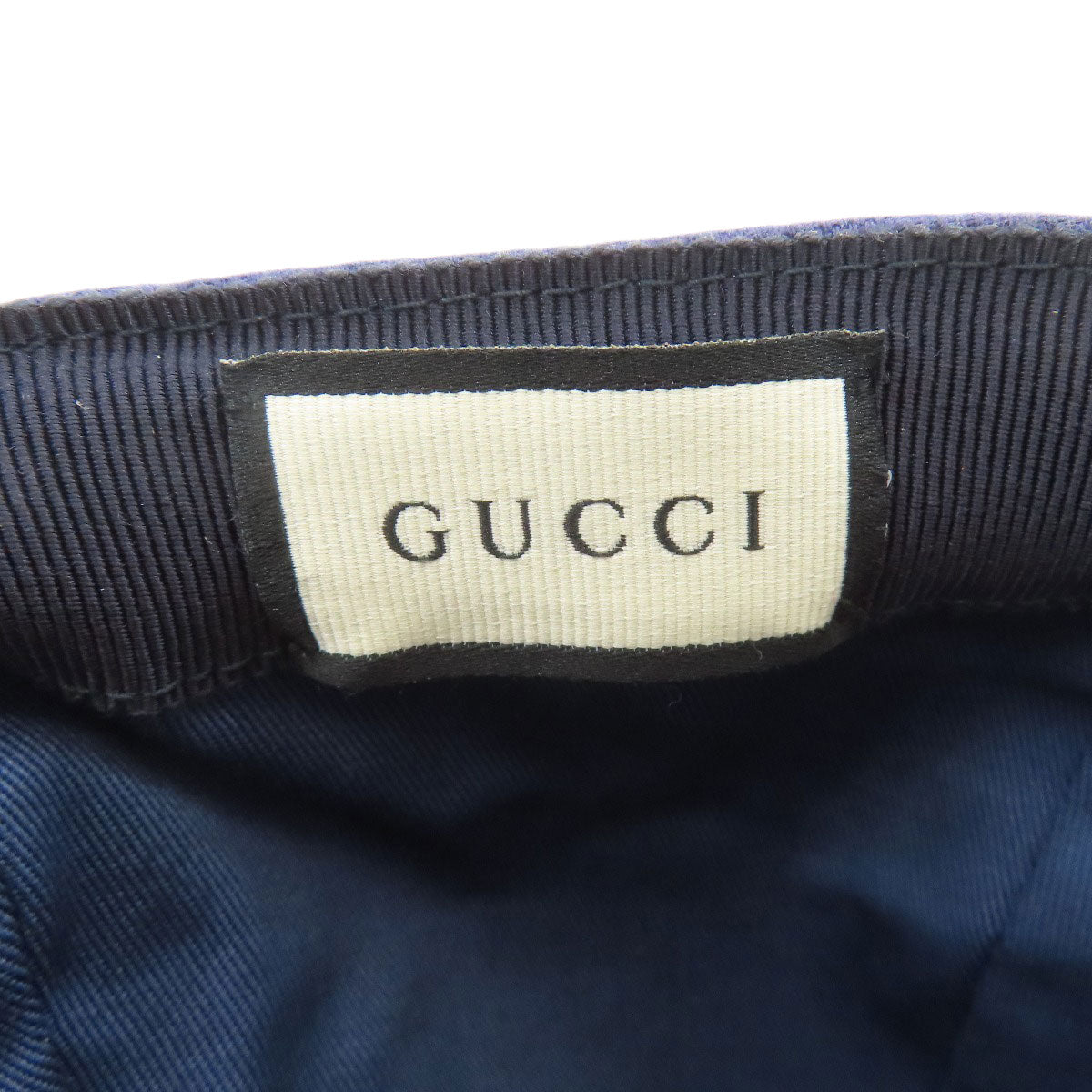 GUCCI グッチ ベースボールキャップ 帽子 コットン レディース 中古