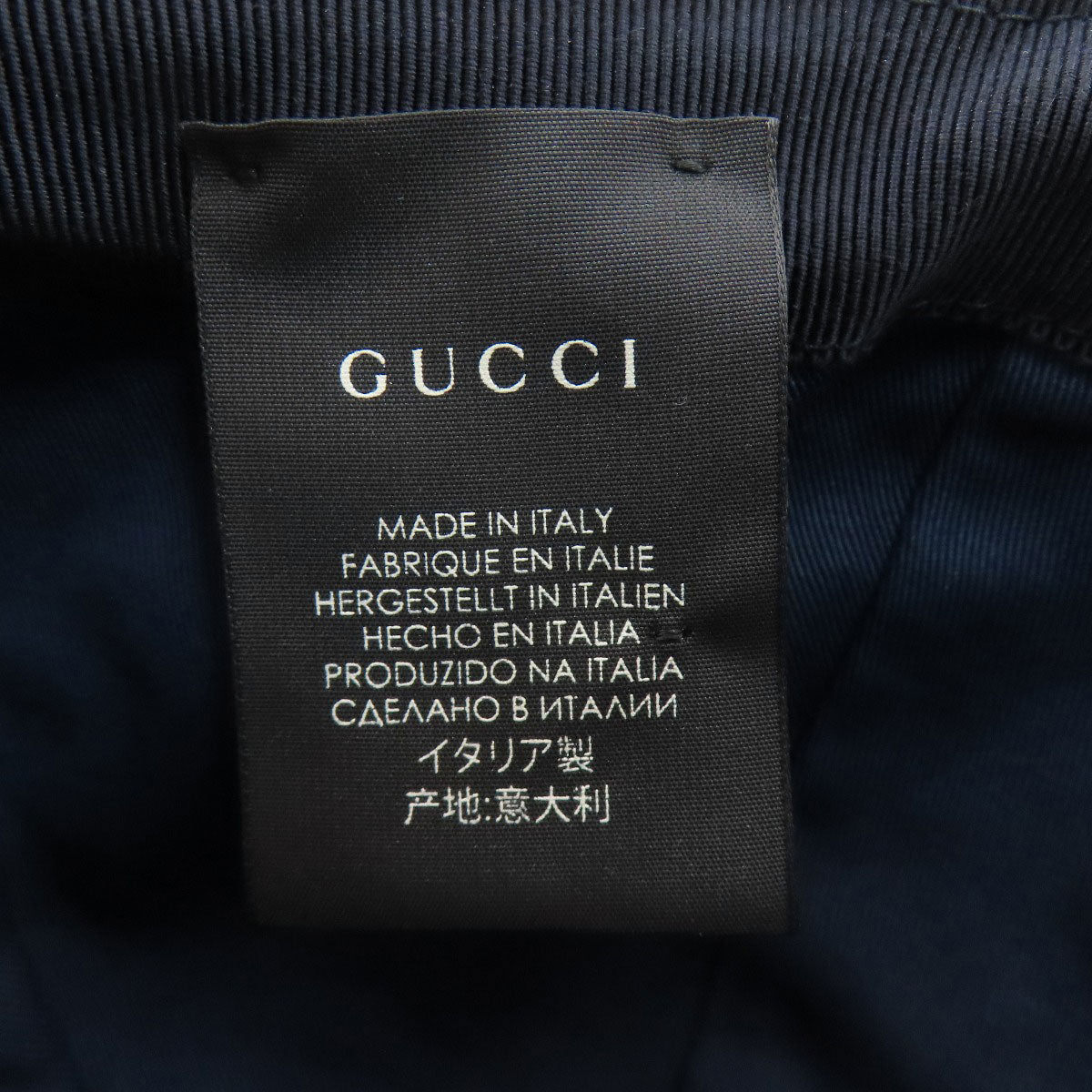 GUCCI グッチ ベースボールキャップ 帽子 コットン レディース 中古