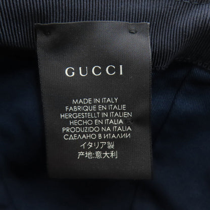 GUCCI グッチ ベースボールキャップ 帽子 コットン レディース 中古
