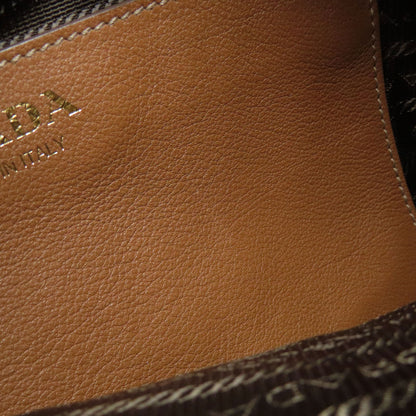 PRADA プラダ ロゴ金具 ショルダーバッグ カーフ レディース 中古