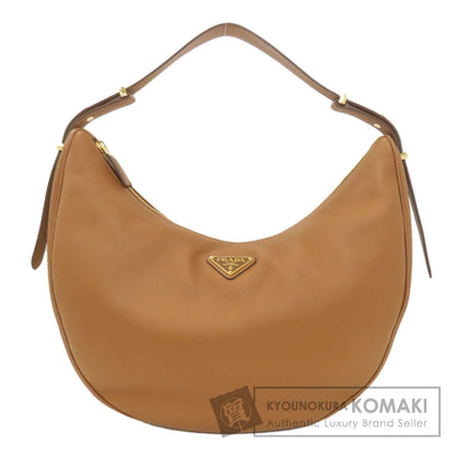 PRADA プラダ ロゴ金具 ショルダーバッグ カーフ レディース 中古