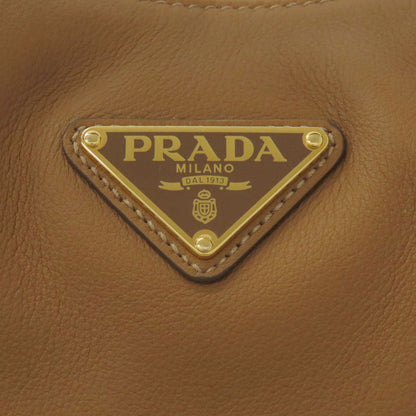 PRADA プラダ ロゴ金具 ショルダーバッグ カーフ レディース 中古