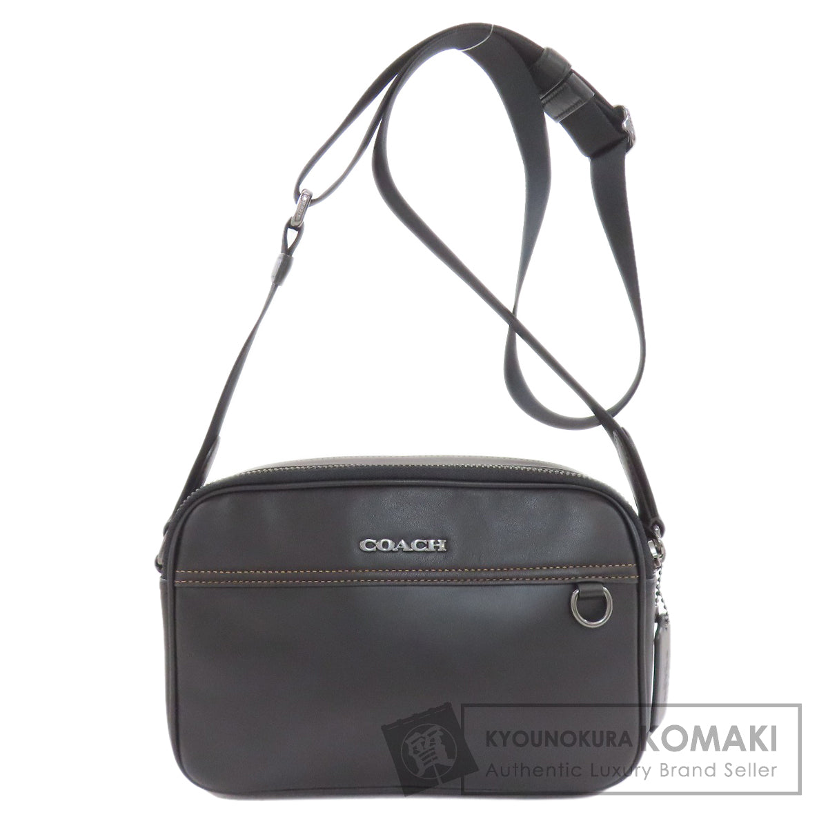 COACH コーチ C4148 グラハム クロスボディ ショルダーバッグ レザー レディース 中古