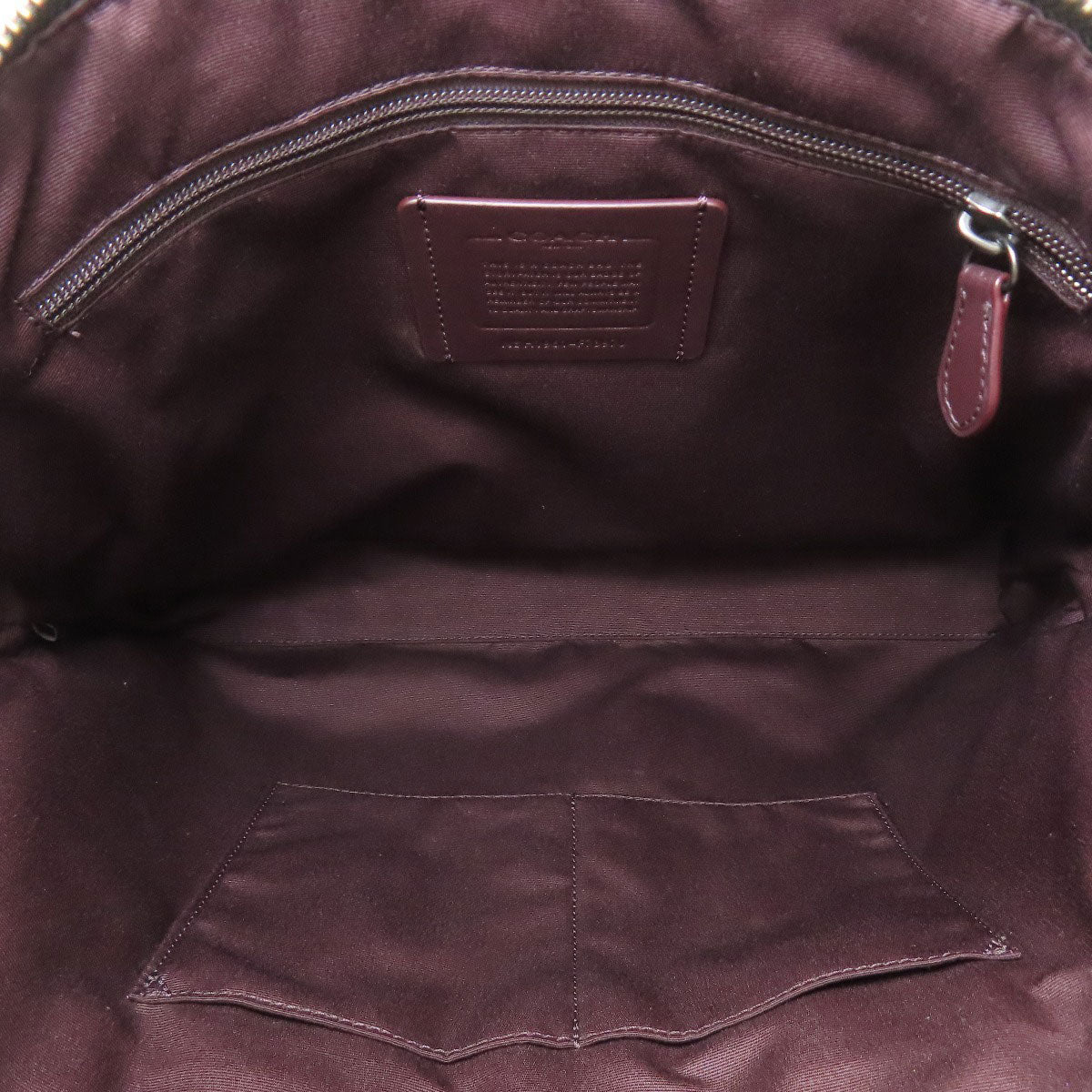 COACH コーチ F73970 シグネチャー 2WAY ビジネスバッグ PVC メンズ 中古