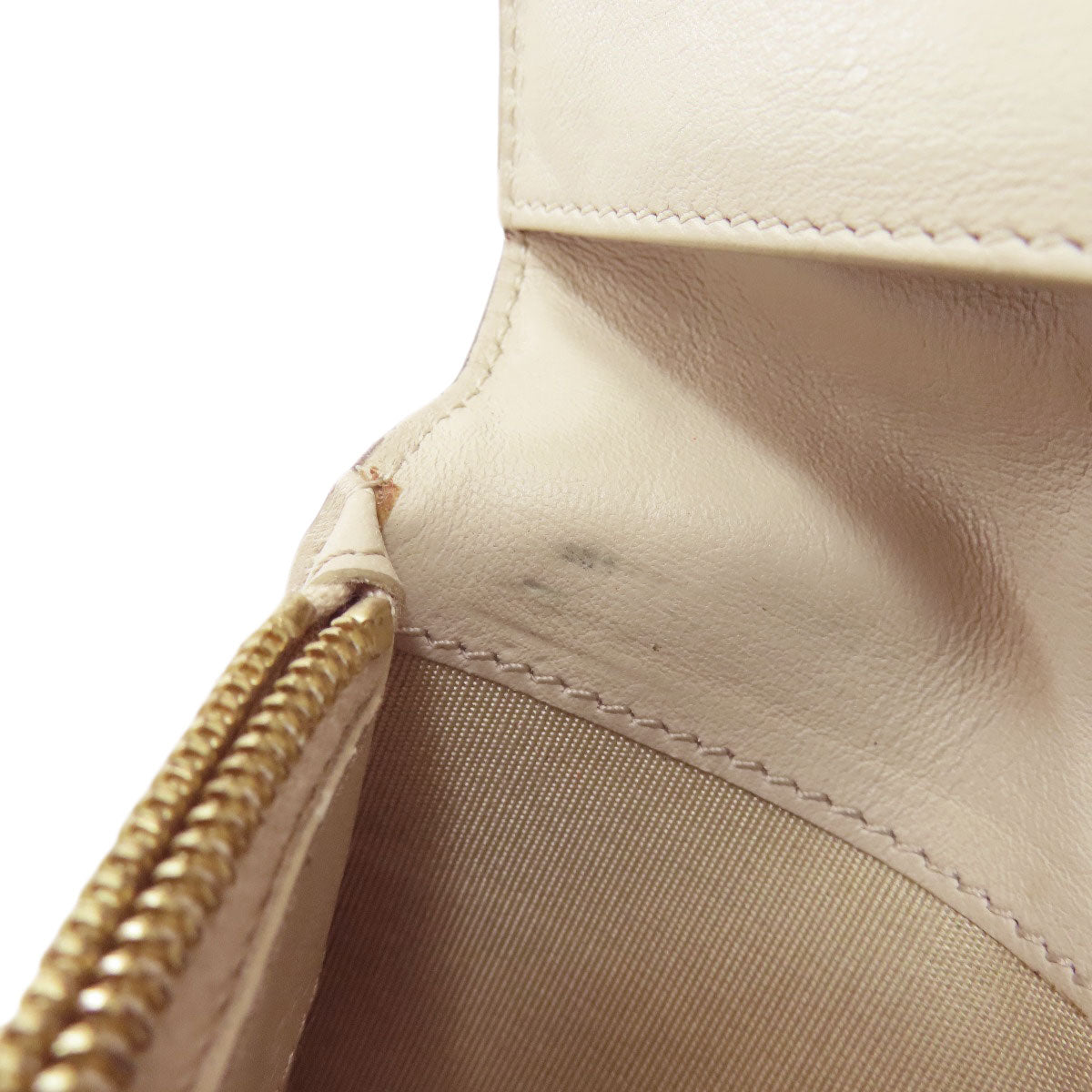 CELINE セリーヌ バイカラー 二つ折り財布（小銭入れあり） レザー レディース 中古