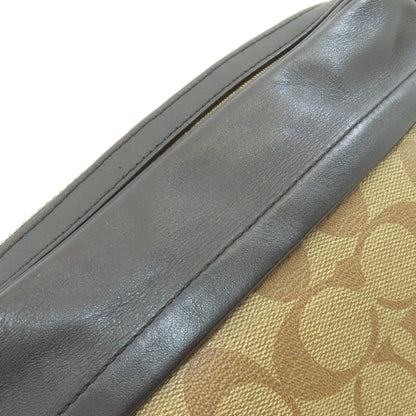 COACH コーチ F50715 シグネチャー ショルダーバッグ PVC レディース 中古