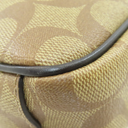 COACH コーチ F50715 シグネチャー ショルダーバッグ PVC レディース 中古