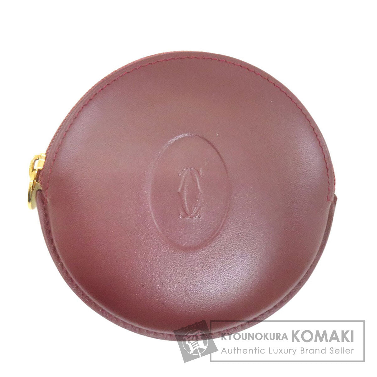 CARTIER カルティエ マストライン コインケース レザー レディース 中古
