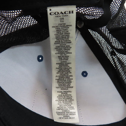 COACH コーチ ベースボールキャップ 帽子 コットン レディース 中古