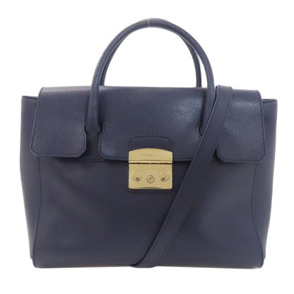 Furla フルラ 2WAY ハンドバッグ PVC レディース 中古