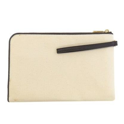 Michael Kors マイケルコース ロゴ クラッチバッグ キャンバス レディース 中古