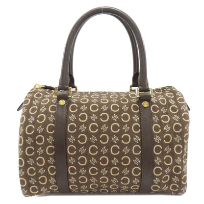 CELINE セリーヌ ミニボストン Cマカダム ボストンバッグ キャンバス レディース 中古