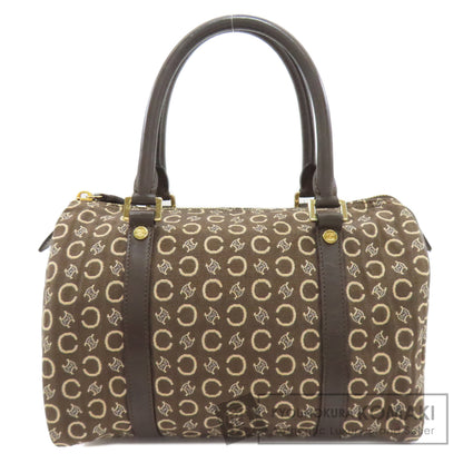 CELINE セリーヌ ミニボストン Cマカダム ボストンバッグ キャンバス レディース 中古