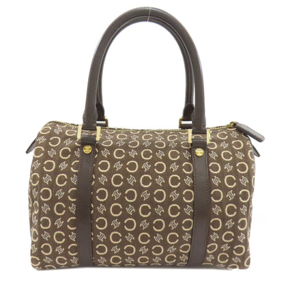 CELINE セリーヌ ミニボストン Cマカダム ボストンバッグ キャンバス レディース 中古