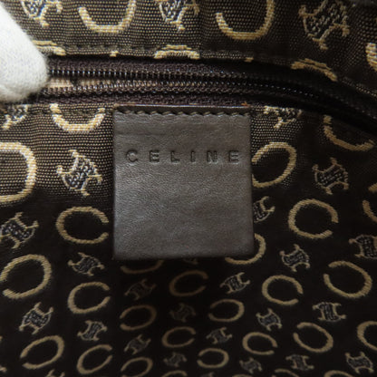 CELINE セリーヌ ミニボストン Cマカダム ボストンバッグ キャンバス レディース 中古