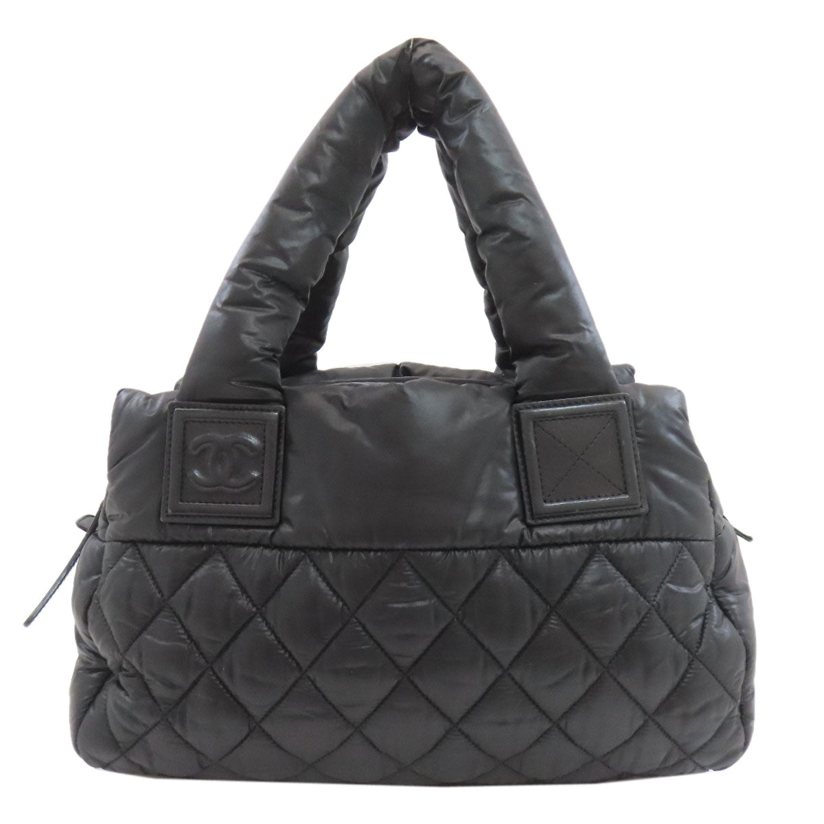 CHANEL シャネル コココクーン シルバー金具 ハンドバッグ ナイロン レディース 中古