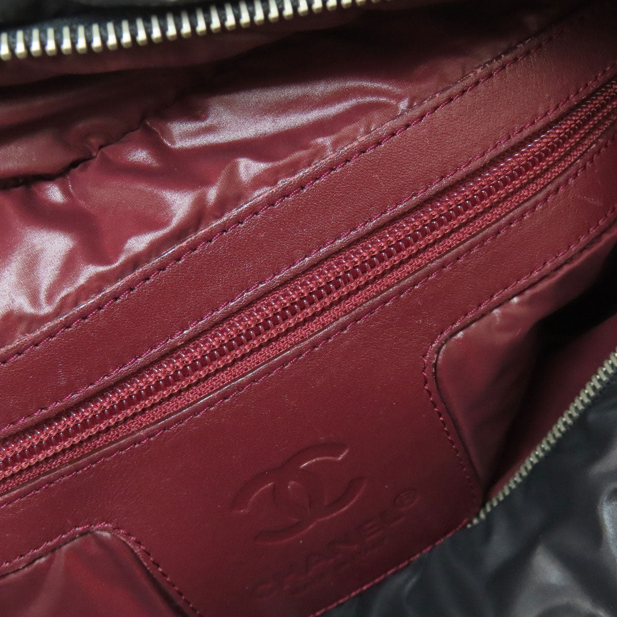 CHANEL シャネル コココクーン シルバー金具 ハンドバッグ ナイロン レディース 中古