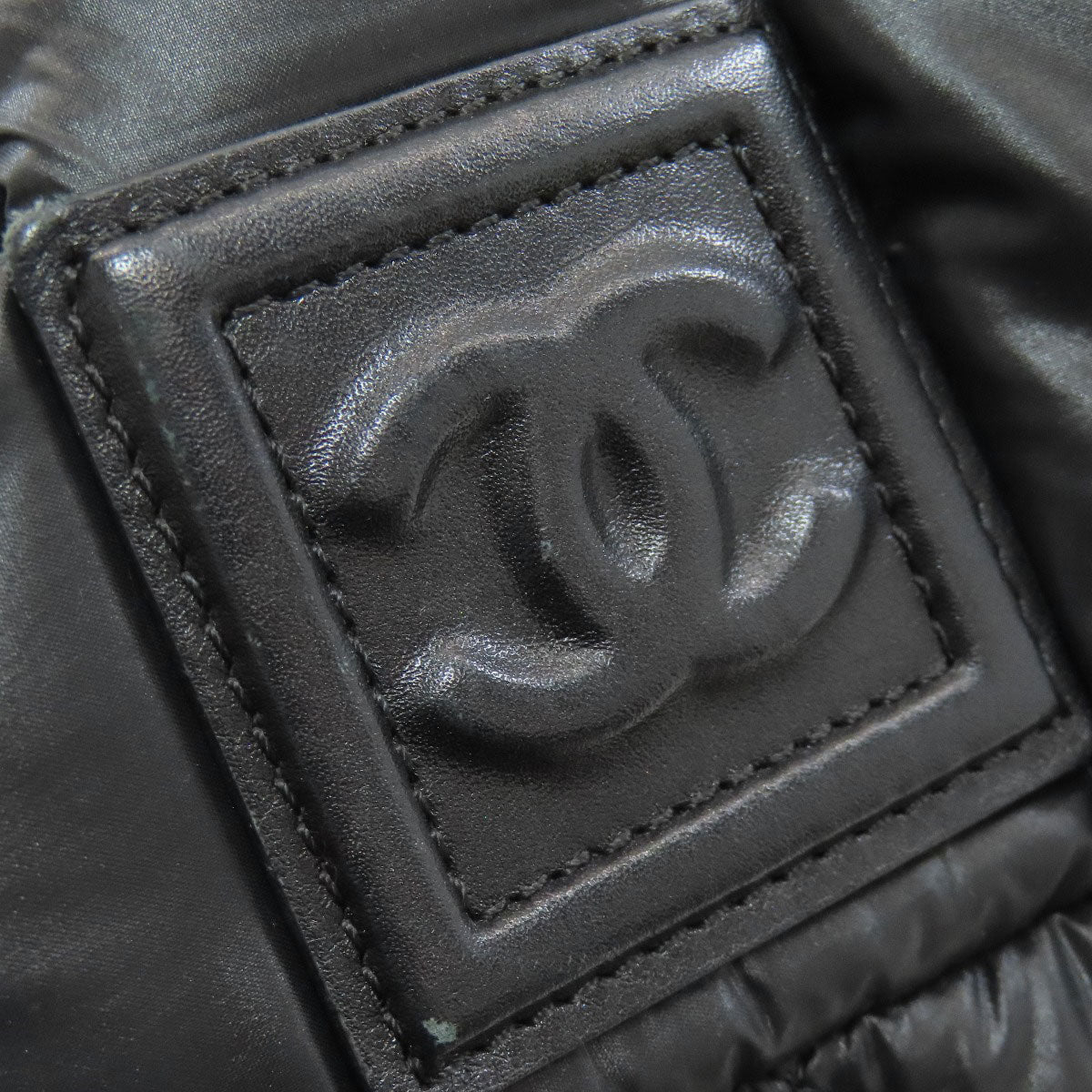 CHANEL シャネル コココクーン シルバー金具 ハンドバッグ ナイロン レディース 中古