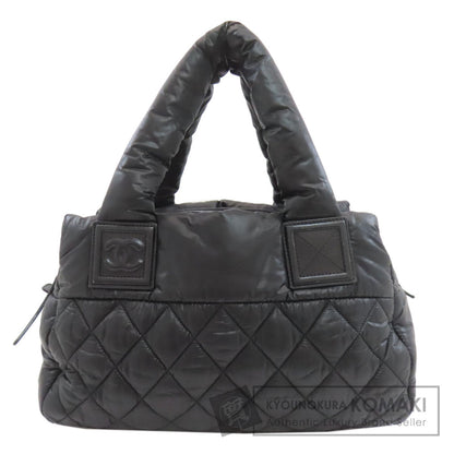 CHANEL シャネル コココクーン シルバー金具 ハンドバッグ ナイロン レディース 中古