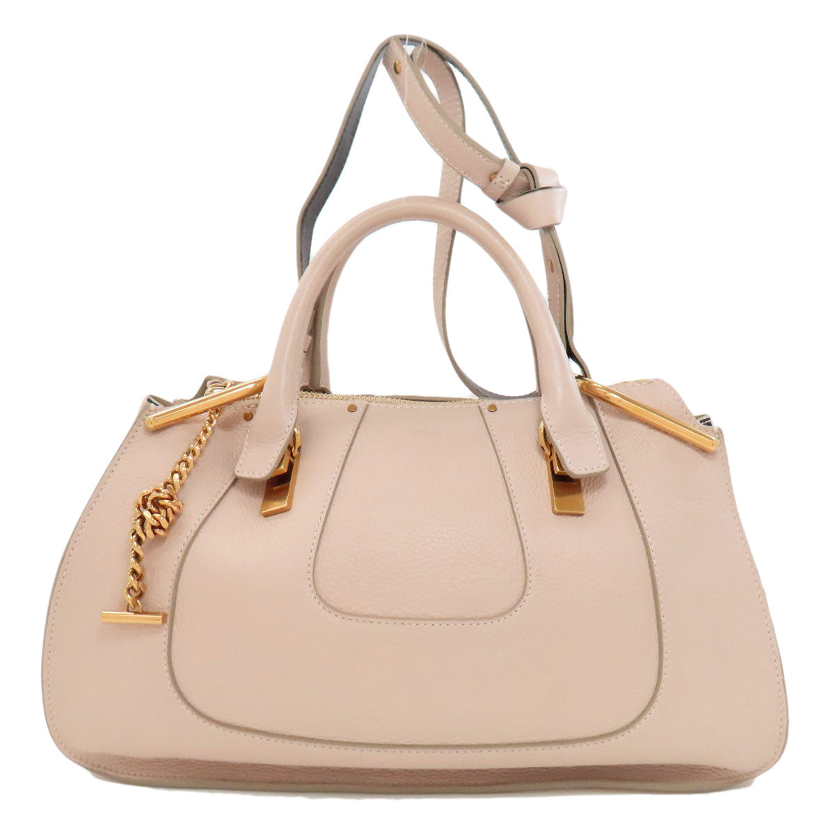 CHLOE クロエ ヘイリー 2WAY ハンドバッグ レザー レディース 中古