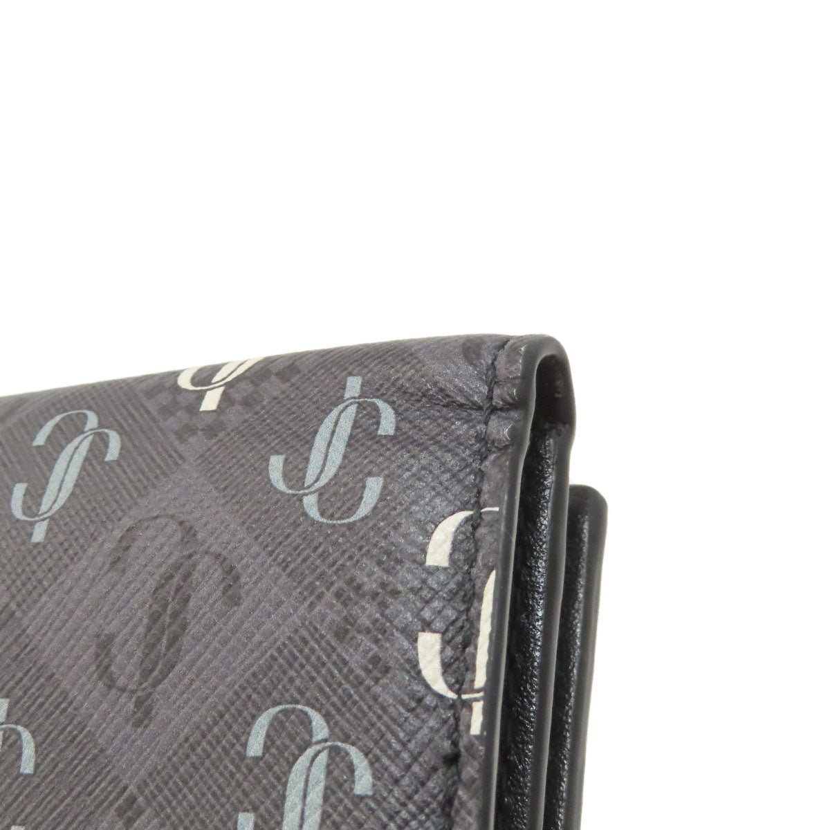 Jimmy Choo ジミーチュウ ロゴ 三つ折り財布 二つ折り財布（小銭入れあり） レザー レディース 中古