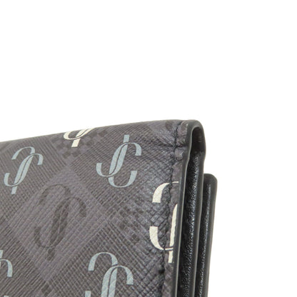 Jimmy Choo ジミーチュウ ロゴ 三つ折り財布 二つ折り財布（小銭入れあり） レザー レディース 中古