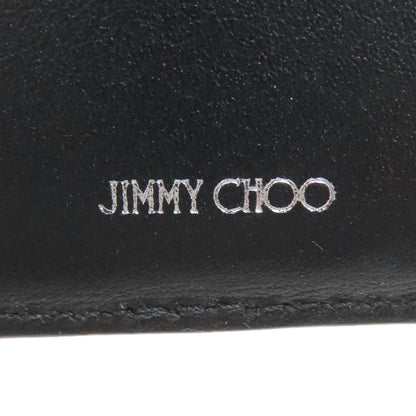 Jimmy Choo ジミーチュウ ロゴ 三つ折り財布 二つ折り財布（小銭入れあり） レザー レディース 中古