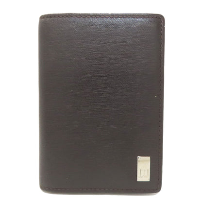 Dunhill ダンヒル サイドカー ガンメタル カードケース レザー メンズ 中古