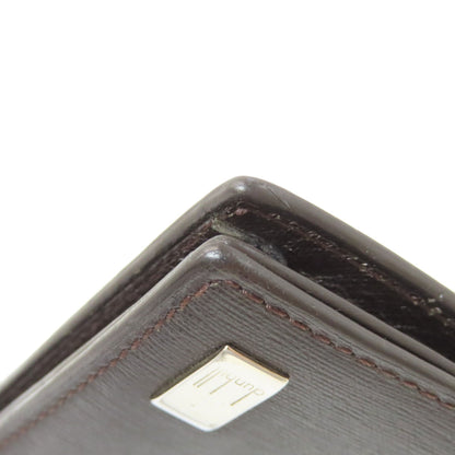 Dunhill ダンヒル サイドカー ガンメタル カードケース レザー メンズ 中古