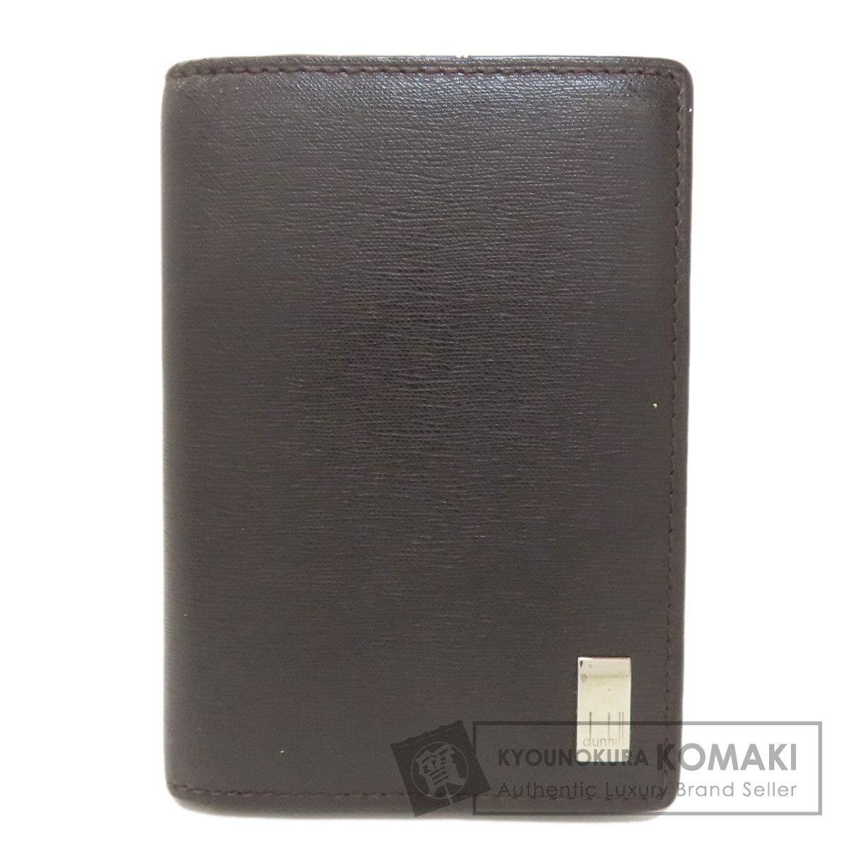 Dunhill ダンヒル サイドカー ガンメタル カードケース レザー メンズ 中古