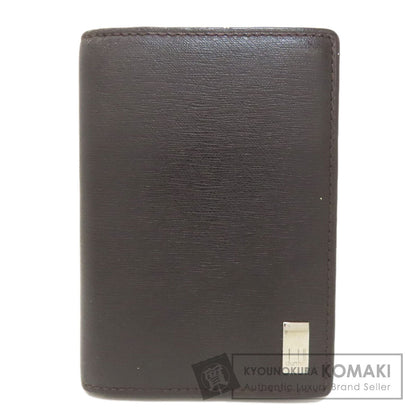 Dunhill ダンヒル サイドカー ガンメタル カードケース レザー メンズ 中古