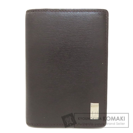 Dunhill ダンヒル サイドカー ガンメタル カードケース レザー メンズ 中古