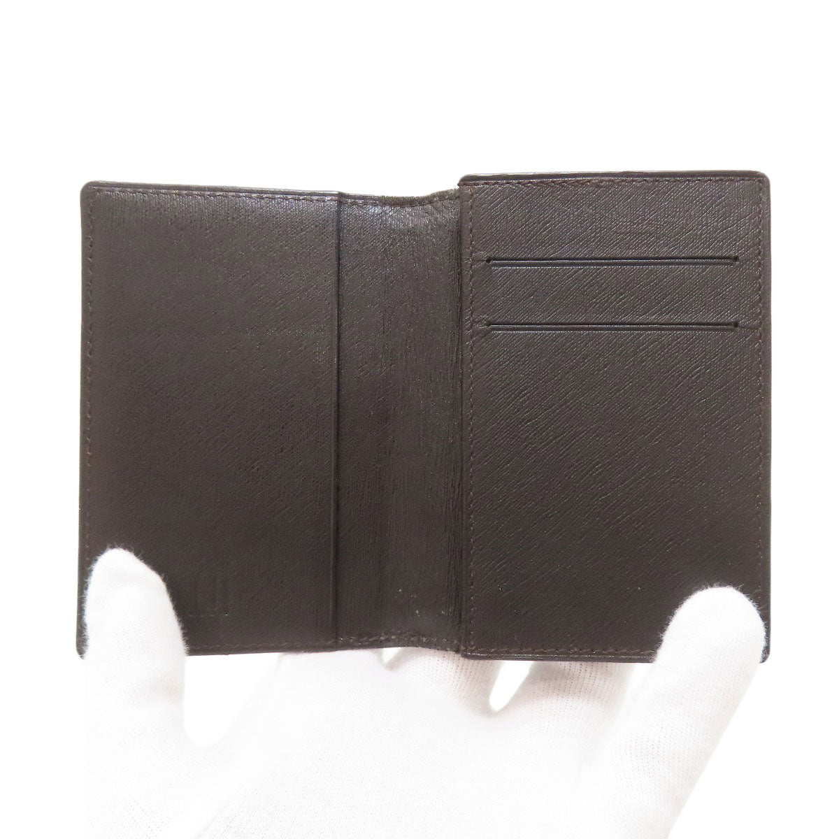 Dunhill ダンヒル サイドカー ガンメタル カードケース レザー メンズ 中古