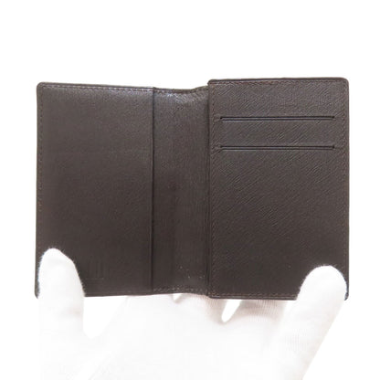 Dunhill ダンヒル サイドカー ガンメタル カードケース レザー メンズ 中古
