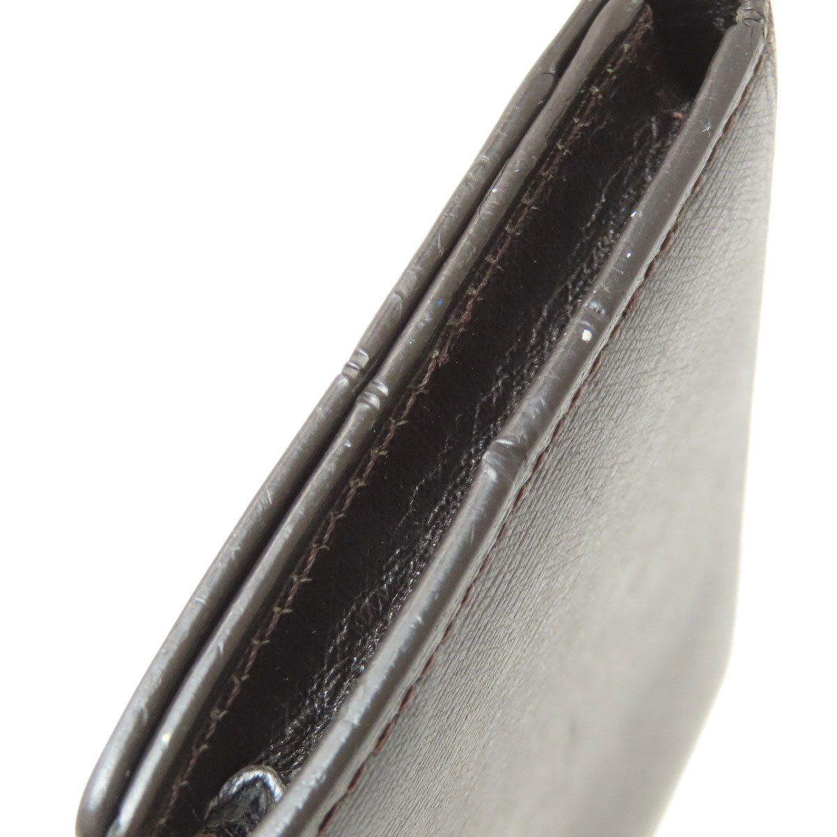 Dunhill ダンヒル サイドカー ガンメタル カードケース レザー メンズ 中古