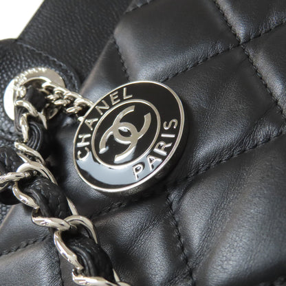 CHANEL シャネル マトラッセ シルバー金具 2WAY トートバッグ カーフ レディース 中古