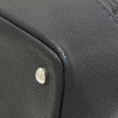 CHANEL シャネル マトラッセ シルバー金具 2WAY トートバッグ カーフ レディース 中古
