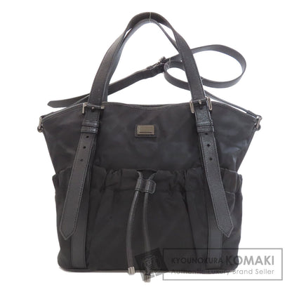 BURBERRY バーバリー チェック柄 2WAY トートバッグ ナイロン レディース 中古