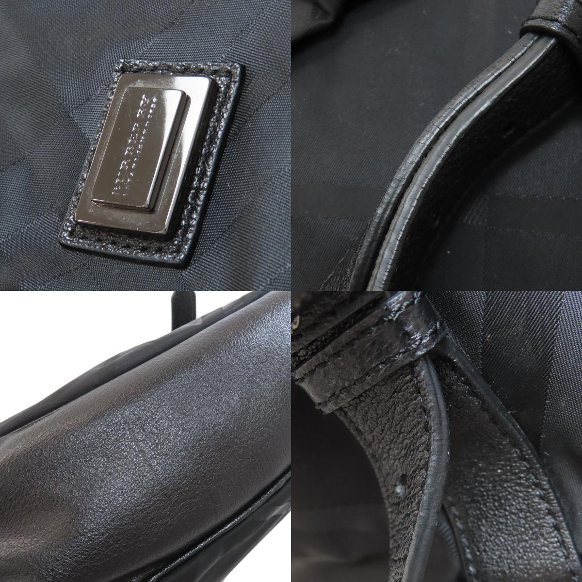 BURBERRY バーバリー チェック柄 2WAY トートバッグ ナイロン レディース 中古