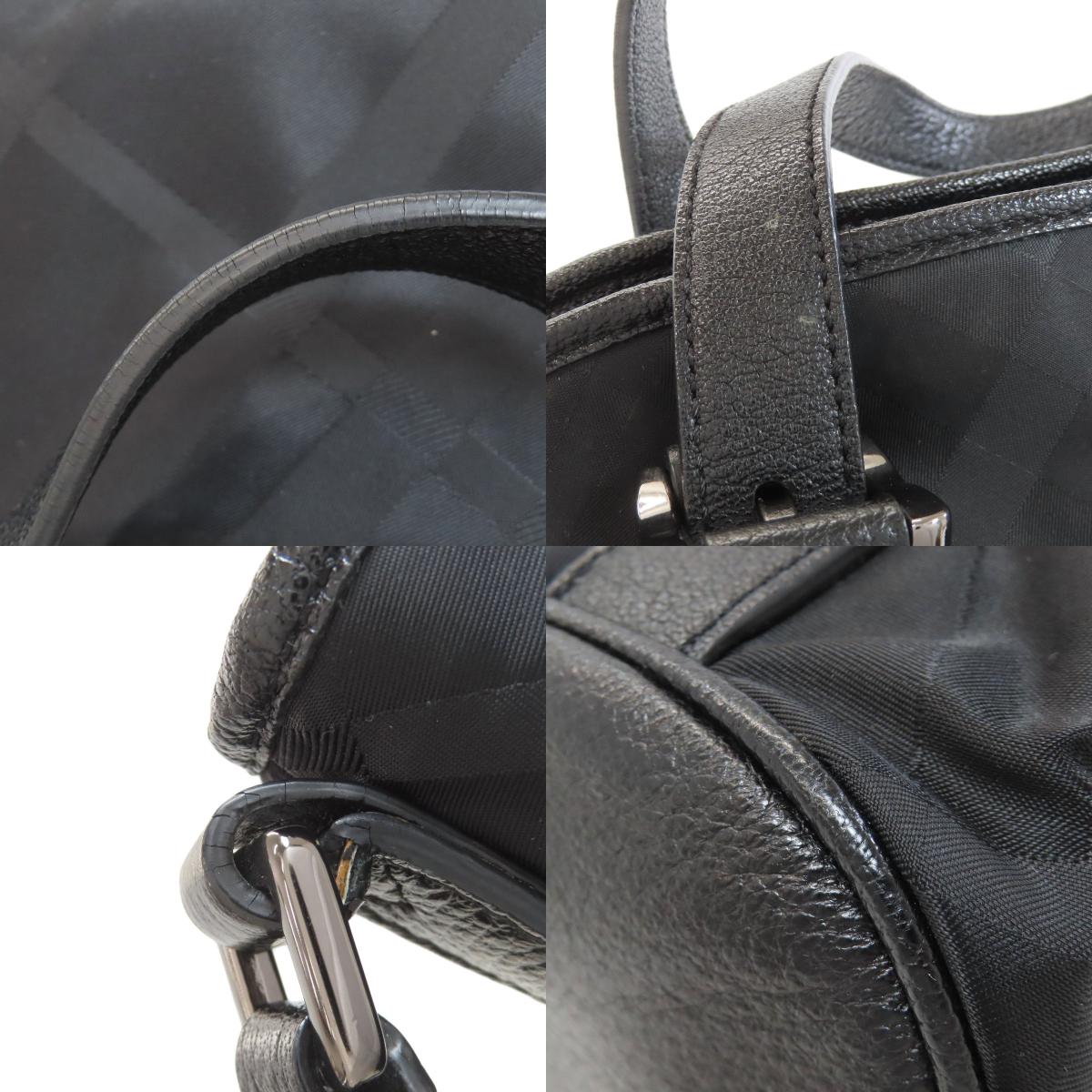 BURBERRY バーバリー チェック柄 2WAY トートバッグ ナイロン レディース 中古