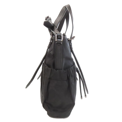 BURBERRY バーバリー チェック柄 2WAY トートバッグ ナイロン レディース 中古