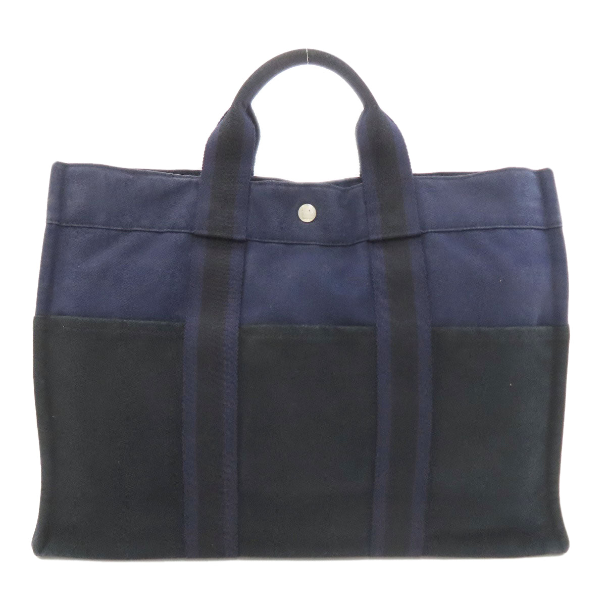 HERMES エルメス サックフール トゥMM ハンドバッグ キャンバス レディース 中古