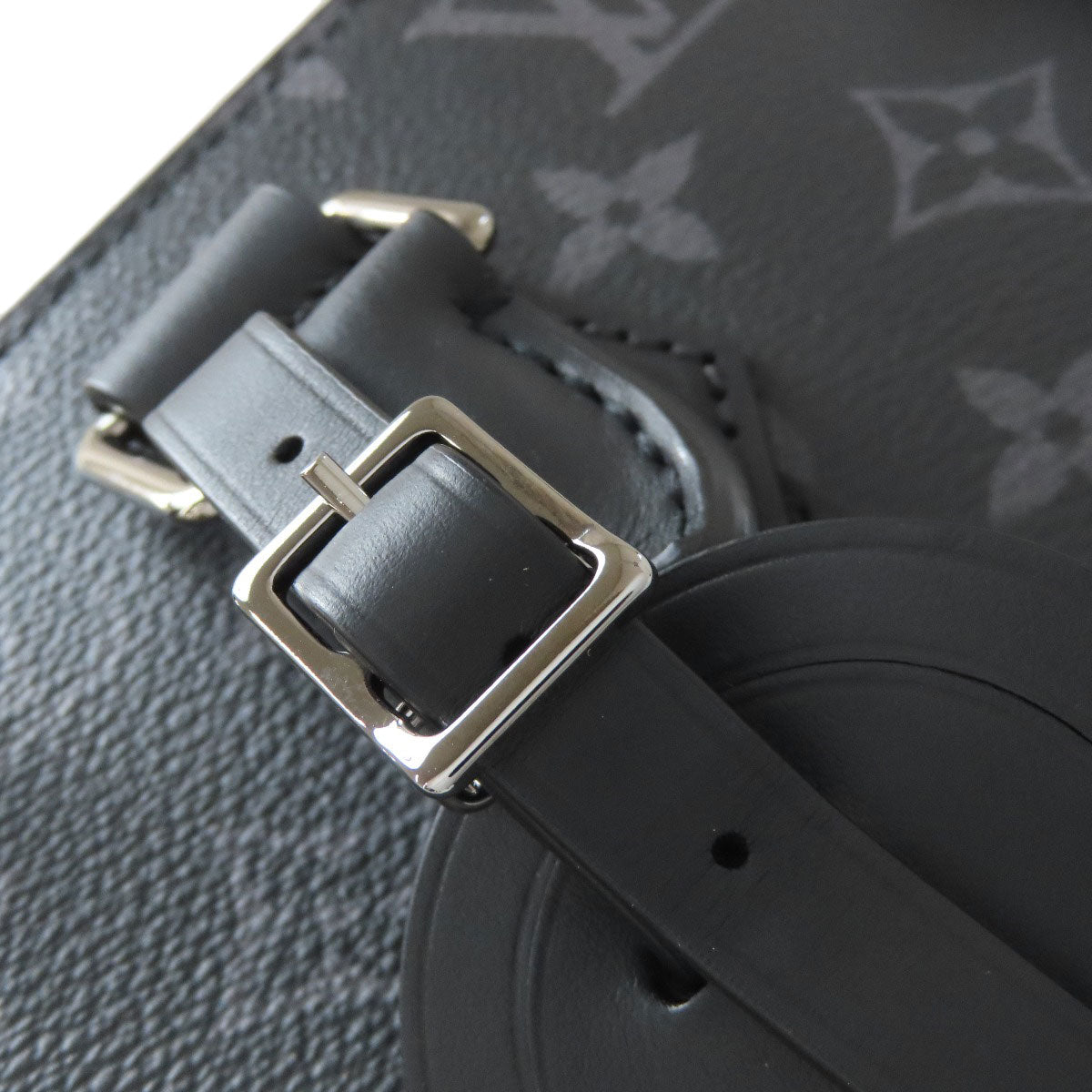LOUIS VUITTON ルイヴィトン M46456 サックプラ・クロス ハンドバッグ モノグラムエクリプス メンズ 中古