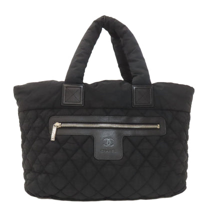 CHANEL シャネル コココクーン シルバー金具 トートバッグ ナイロン レディース 中古