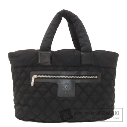 CHANEL シャネル コココクーン シルバー金具 トートバッグ ナイロン レディース 中古