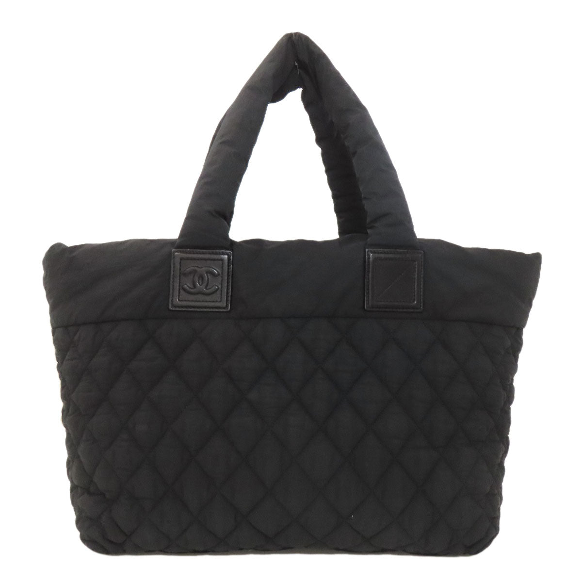 CHANEL シャネル コココクーン シルバー金具 トートバッグ ナイロン レディース 中古