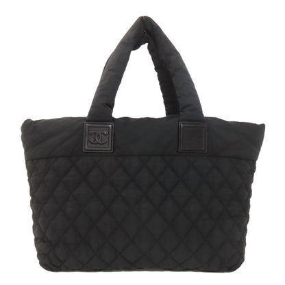 CHANEL シャネル コココクーン シルバー金具 トートバッグ ナイロン レディース 中古