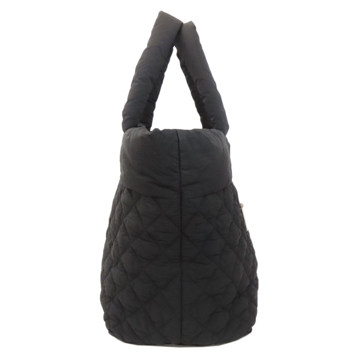 CHANEL シャネル コココクーン シルバー金具 トートバッグ ナイロン レディース 中古