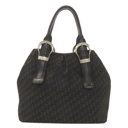 CHRISTIAN DIOR クリスチャンディオール トロッター柄 トートバッグ キャンバス レディース 中古